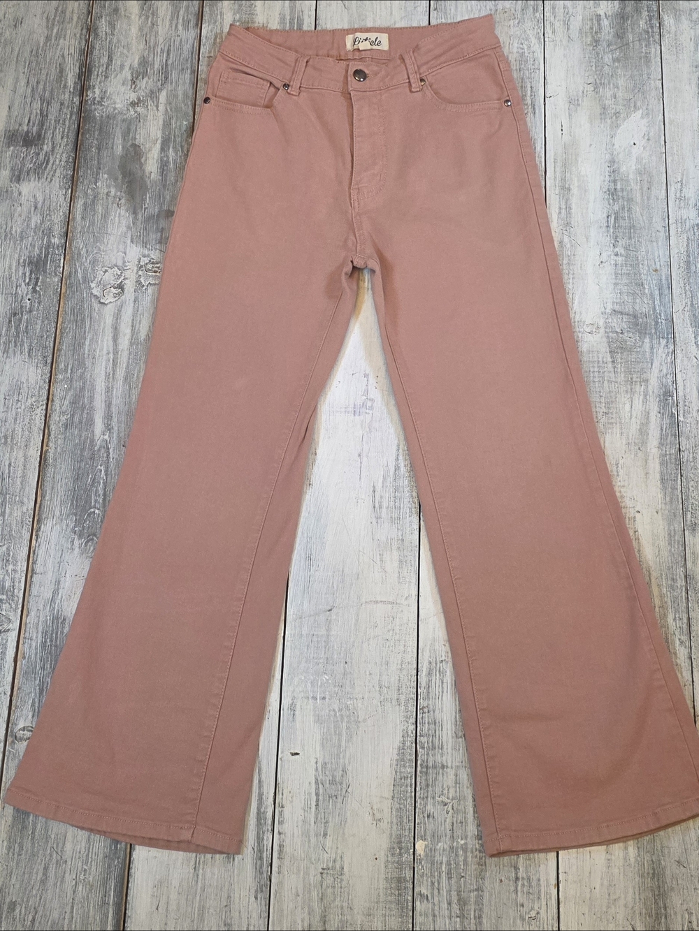 Listicle Women's Flared Mid-Rise Dusty Rose Jeans sz M/26